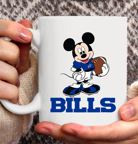 NFL Football Buffalo Bills Cheerful Mickey Mouse Shirt Ceramic Mug 15oz 2