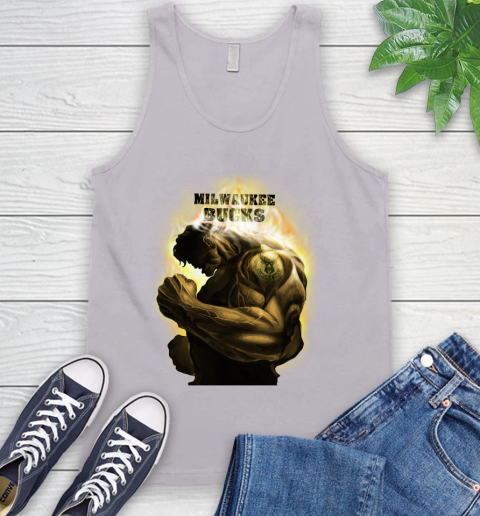 Milwaukee Bucks NBA Basketball Hulk Marvel Avengers Sports Tank Top 3