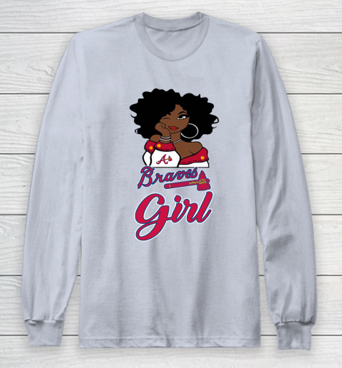 Atlanta Braves Girl MLB Long Sleeve T-Shirt 6