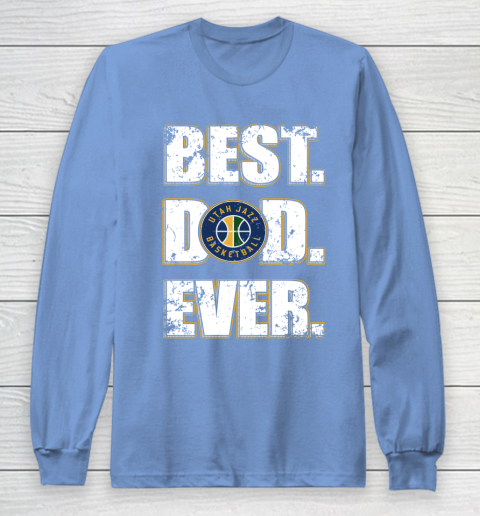 NBA Utah Jazz Basketball Best Dad Ever Family Shirt Long Sleeve T-Shirt 8