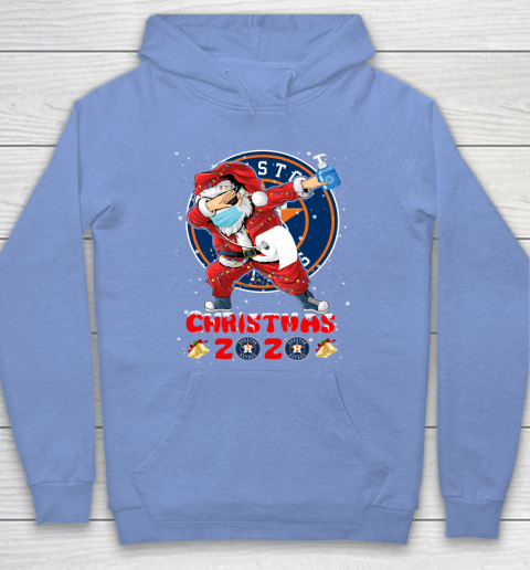 Houston Astros Funny Santa Claus Dabbing Christmas 2020 MLB Hoodie 8