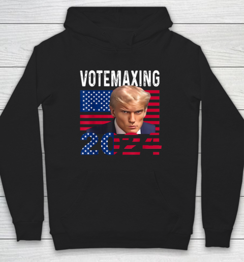 Trump Looksmax Trump Mewing VoteMaxing 2024 Funny Hoodie