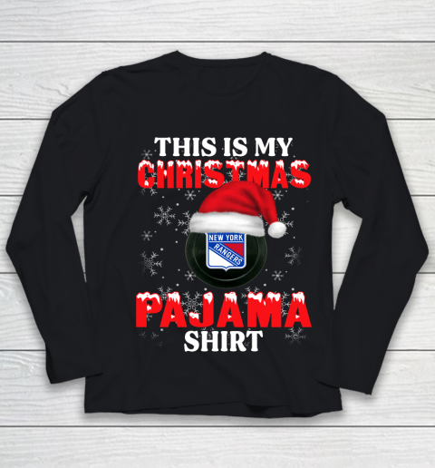 New York Rangers This Is My Christmas Pajama Shirt NHL Youth Long Sleeve