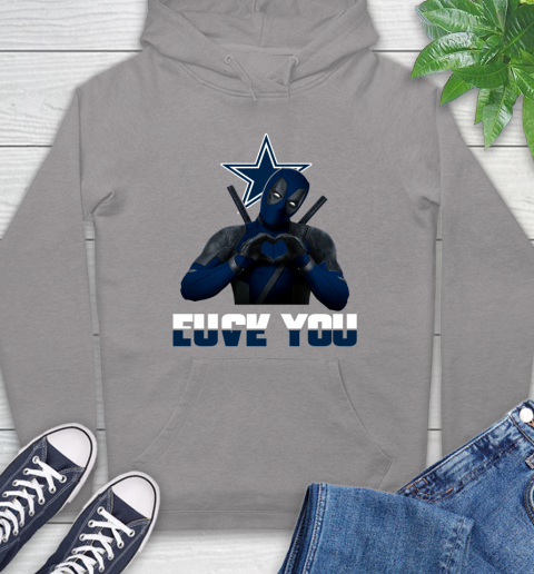 NHL Dallas Cowboys Deadpool Love You Fuck You Football Sports Hoodie 6