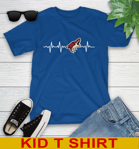 Arizona Coyotes NHL Hockey Heart Beat Shirt Youth T-Shirt 10