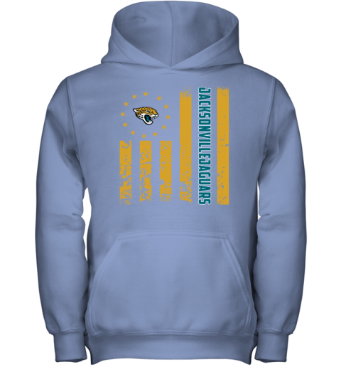 NFL Jacksonville Jaguars American Flag Youth Long Sleeve - Rookbrand