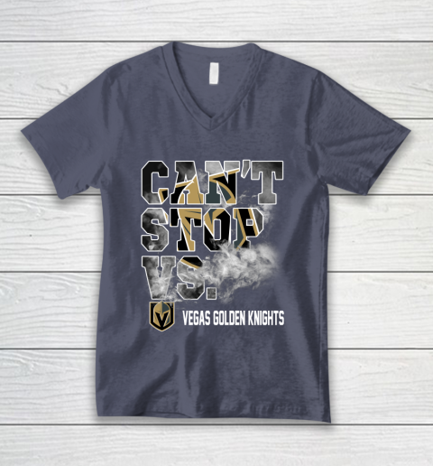 NHL Vegas Golden Knights Hockey Can't Stop Vs V-Neck T-Shirt 7