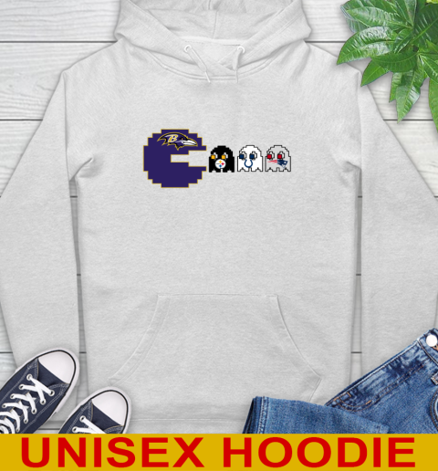Baltimore Ravens NFL Football Pac Man Champion Hoodie