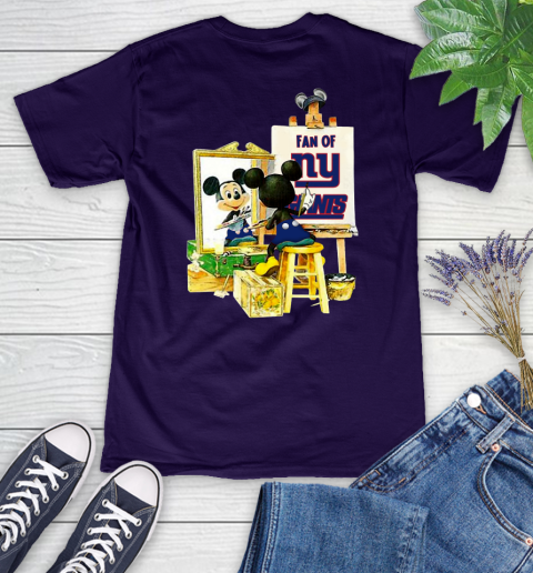 NFL Football New York Giants Mickey Drawing Shirt 74
