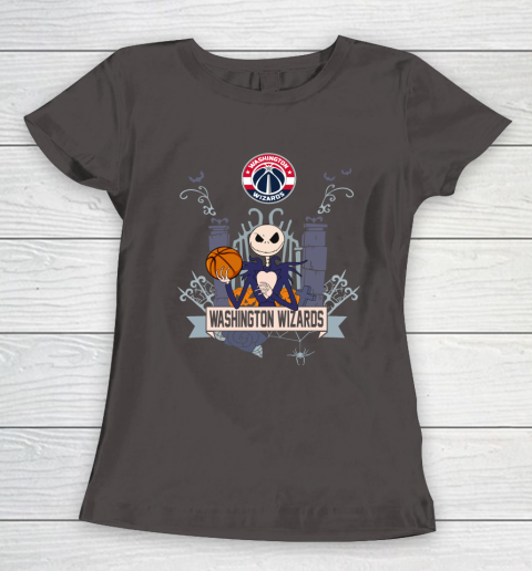 NBA Washington Wizards Basketball Jack Skellington Halloween Women's T-Shirt 7