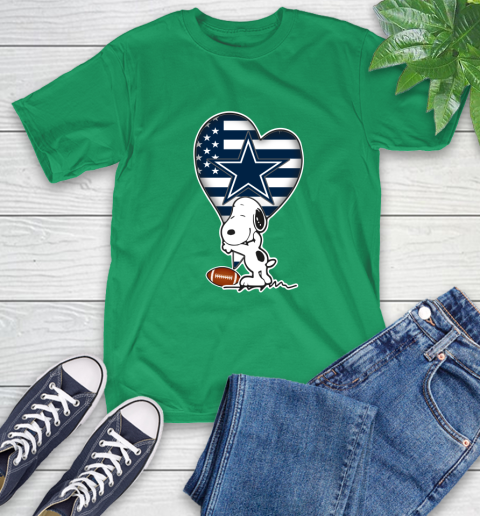 Dallas Cowboys NFL Football The Peanuts Movie Adorable Snoopy T-Shirt 7