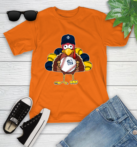 Tampa Bay Rays Turkey thanksgiving Youth T-Shirt 7