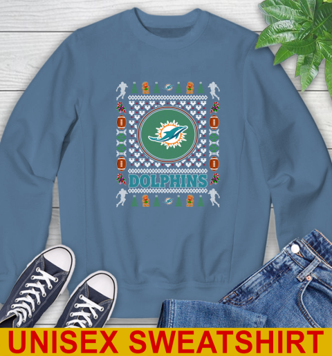 Miami Dolphins Merry Christmas NFL Football Loyal Fan Sweatshirt 10
