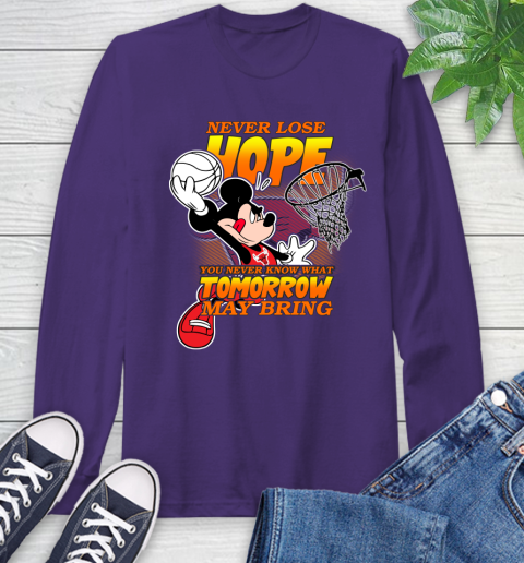 Chicago Bulls NBA Basketball Mickey Disney Never Lose Hope Long Sleeve T-Shirt 5
