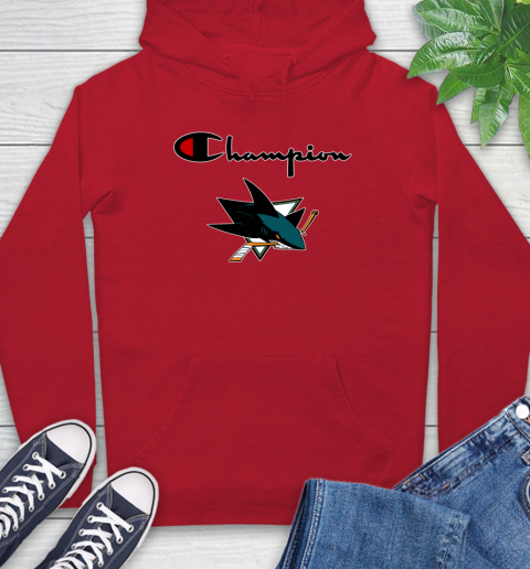 NHL Hockey San Jose Sharks Champion Shirt Hoodie 10
