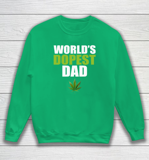 World's Dopest Dad Marijuana Sweatshirt 4