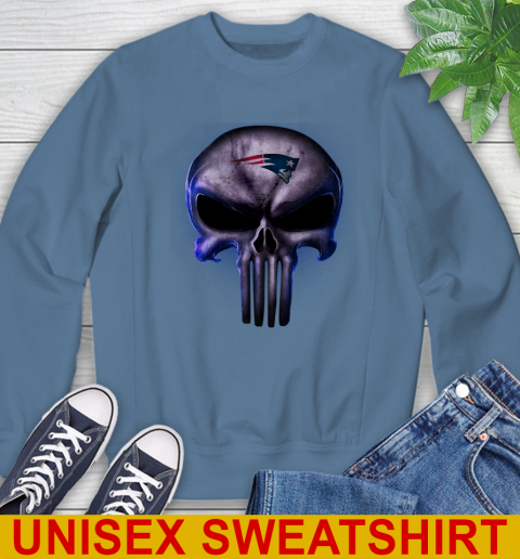 New England Patriots NFL Football Punisher Skull Sports Sweatshirt 10