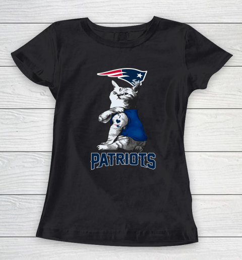 NFL Football My Cat Loves New England Patriots Women's T-Shirt