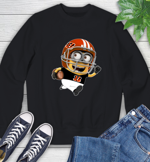 NFL Cincinnati Bengals Minions Disney Football Sports Sweatshirt 2