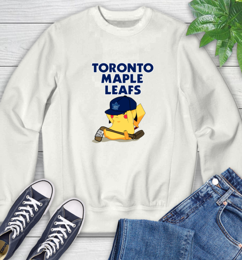 NHL Pikachu Hockey Sports Toronto Maple Leafs Sweatshirt