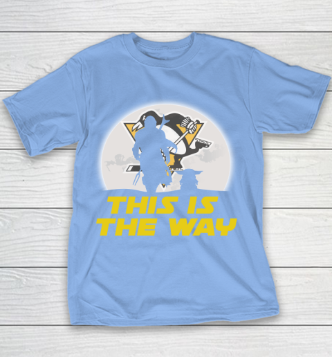 Pittsburgh Penguins NHL Ice Hockey Star Wars Yoda And Mandalorian This Is The Way Youth T-Shirt 8