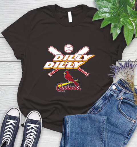 MLB St.Louis Cardinals Dilly Dilly Baseball Sports Women's T-Shirt 8