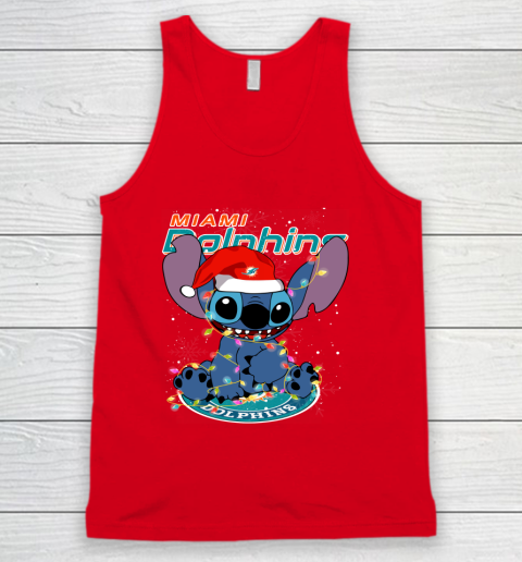 Miami Dolphins NFL Football noel stitch Christmas Tank Top 3