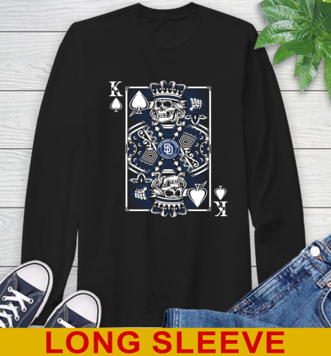 San Diego Padres MLB Baseball The King Of Spades Death Cards Shirt Long Sleeve T-Shirt