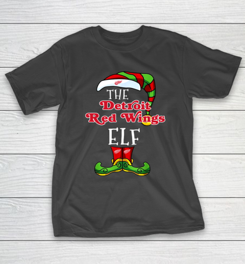 Detroit Red Wings Christmas ELF Funny NHL T-Shirt
