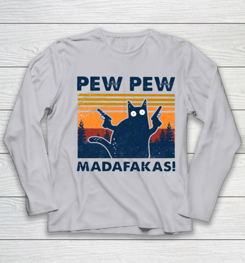 Cat Pew Pew Madafakas Vintage Youth Long Sleeve 3