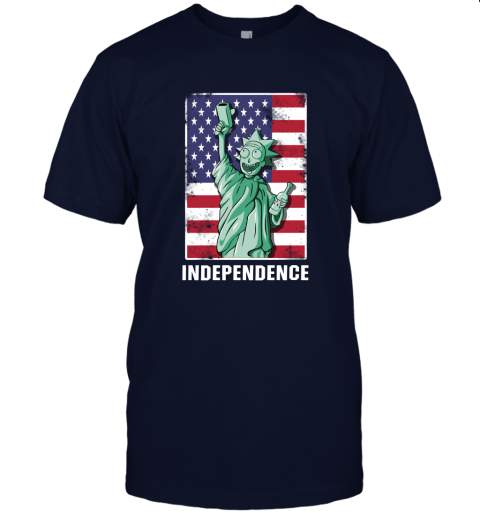 ujnx rick and morty statue of liberty independence day 4th of july shirts jersey t shirt 60 front navy