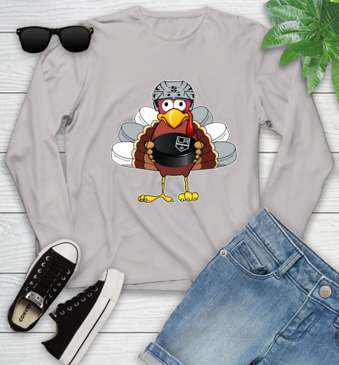 Los Angeles Kings Turkey Thanksgiving Day Youth Long Sleeve 12