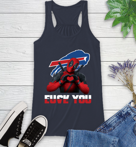 NHL Buffalo Bills Deadpool Love You Fuck You Football Sports Racerback Tank 10