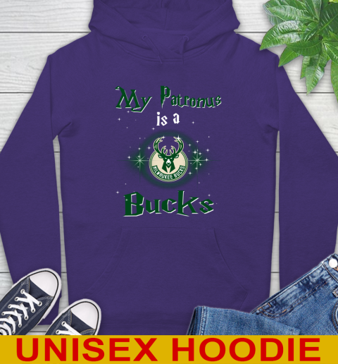 NBA Basketball Harry Potter My Patronus Is A Milwaukee Bucks Hoodie 5