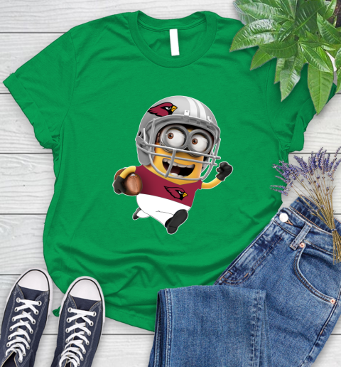 NFL Arizona Cardinals Minions Disney Football Sports Women's T-Shirt 6