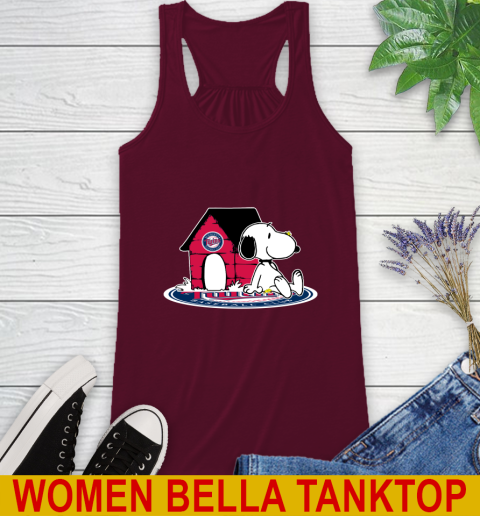 MLB Baseball Minnesota Twins Snoopy The Peanuts Movie Shirt Racerback Tank 3
