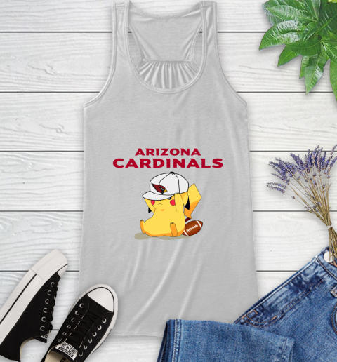 NFL Pikachu Football Sports Arizona Cardinals Racerback Tank