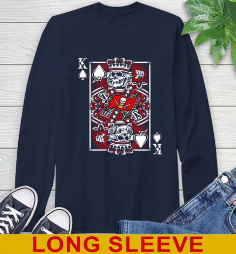 Tampa Bay Buccaneers NFL Football The King Of Spades Death Cards Shirt Long Sleeve T-Shirt 3