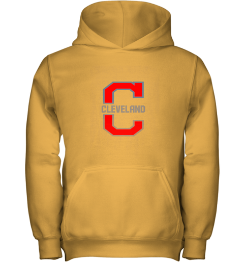 hvil cleveland hometown indian tribe vintage for baseball fans youth hoodie 43 front gold