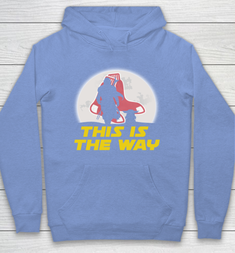 Boston Red Sox MLB Baseball Star Wars Yoda And Mandalorian This Is The Way Hoodie 8