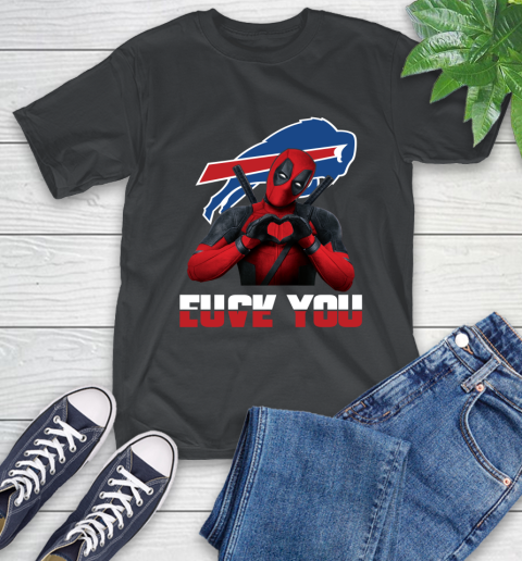 NHL Buffalo Bills Deadpool Love You Fuck You Football Sports T-Shirt