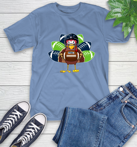 Seattle Seahawks Turkey Thanksgiving Day T-Shirt 11