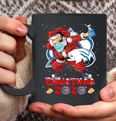 Colorado Avalanche Funny Santa Claus Dabbing Christmas 2020 NHL Ceramic Mug 11oz 2