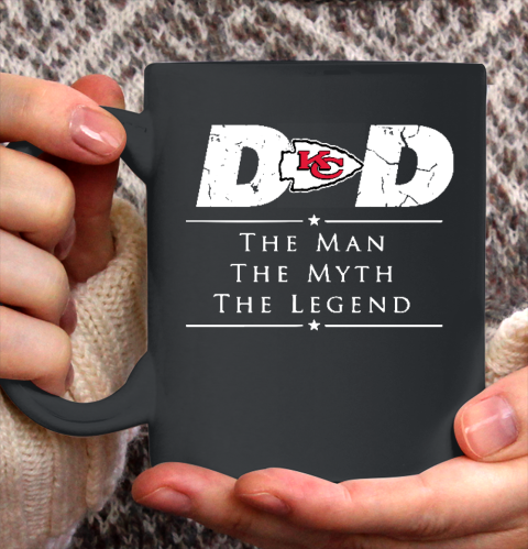 Kansas City Chiefs NFL Football Dad The Man The Myth The Legend Ceramic Mug 11oz 2