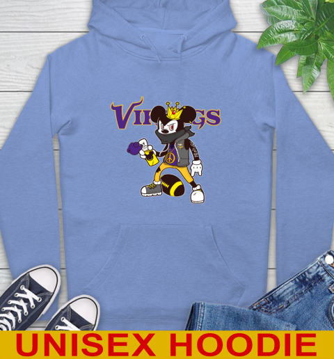 Minnesota Vikings NFL Football Mickey Peace Sign Sports Hoodie 11