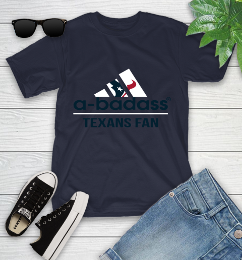 Houston Texans NFL Football A Badass Adidas Adoring Fan Sports Youth T-Shirt 2