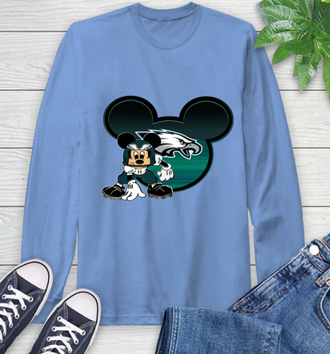 NFL Philadelphia Eagles Mickey Mouse Disney Football T Shirt Long Sleeve T-Shirt 11