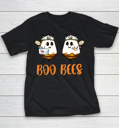 Boo Bees Nurse Ghost Halloween Matching Couples Costume Youth T-Shirt
