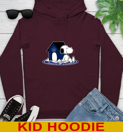 NHL Hockey Toronto Maple Leafs Snoopy The Peanuts Movie Shirt Youth Hoodie 7