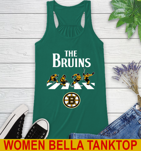 NHL Hockey Boston Bruins The Beatles Rock Band Shirt Racerback Tank 5